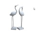 Steinskulptur Flamingos 2er Set grau 126cm Steinskulptur Flamingos 2er Set grau 126cm