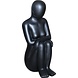 Skulptur Denkende Frau Anthrazit 42cm Skulptur Denkende Frau Anthrazit 42cm