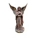 Engelsstatue mit Blumenkranz 46cm Braun/Gold Engelsstatue mit Blumenkranz 46cm Braun/Gold