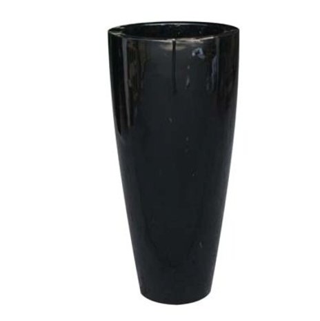 Hoge vaas hoogglans zwart | 80cm | Eliassen.nl - Eliassen Home & Garden Pleasure