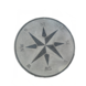 Ronde kompas tegel graniet 60x60cm Ronde kompas tegel graniet 60x60cm