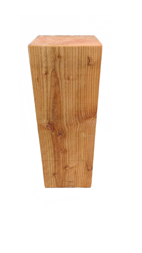 Eiken houten sokkels, massief houten zuilen