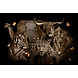 Glasschilderij Wildlife met vlinders 110x160cm. Glasschilderij Wildlife met vlinders 110x160cm.