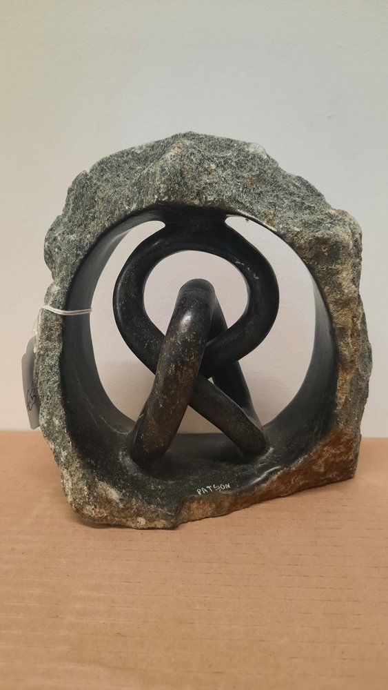 Soapstone statue Love knot in rough stone Eliassen Home & Garden Pleasure