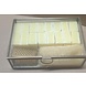 Aufbewahrungsbox Glas gold Bernstein Würfel komplett gefüllt Aufbewahrungsbox Glas gold Bernstein Würfel komplett gefüllt