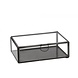 Bewaardoos glas zwart amberblokjes compleet gevuld Bewaardoos glas zwart amberblokjes compleet gevuld
