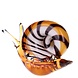 Beeld glas Slak 19cm Beeld glas Slak 19cm