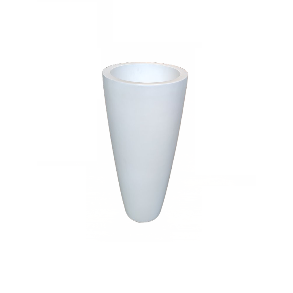 Tall vase matt white 100cm fiber stone Eliassen.nl Eliassen Home