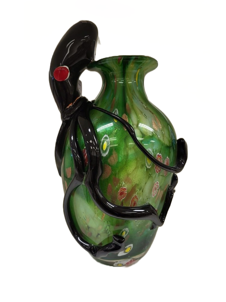 Vase glass with octopus 38cm Eliassen Home & Garden Pleasure