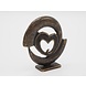 Herzskulptur 1 Bronze 10cm Herzskulptur 1 Bronze 10cm