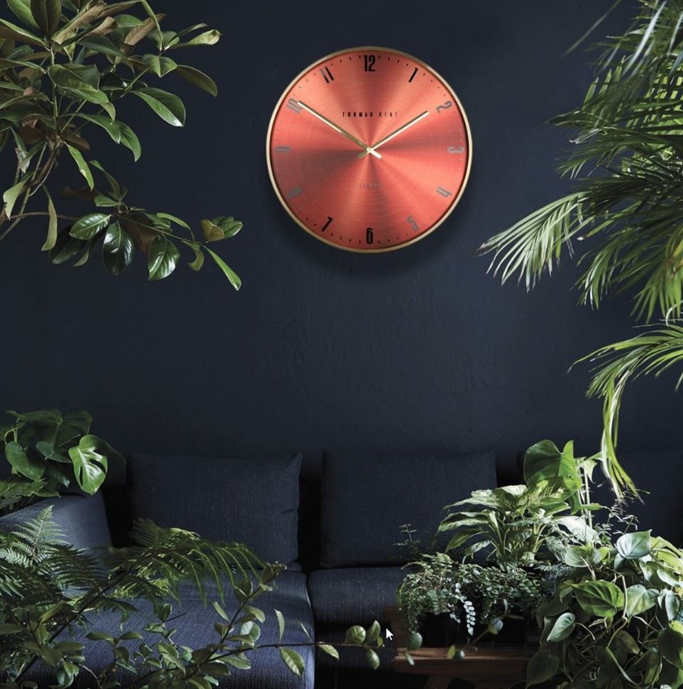 Wall clock round Jewel copper/gold 53cm Eliassen Home & Garden Pleasure