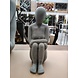 Bild sitzende Frau grau 42cm Bild sitzende Frau grau 42cm