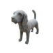 Beeld hond Beagle grijs 48cm Beeld hond Beagle grijs 48cm