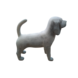 Beeld hond Beagle grijs 48cm Beeld hond Beagle grijs 48cm