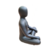 Beeld man yoga houding antraciet 28cm Beeld man yoga houding antraciet 28cm
