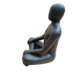 Beeld man yoga houding antraciet 28cm Beeld man yoga houding antraciet 28cm
