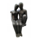 Statue Verliebtes Paar Anthrazit 55cm Statue Verliebtes Paar Anthrazit 55cm