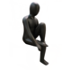 Beeld Zittende man met been omhoog antraciet 49cm Beeld Zittende man met been omhoog antraciet 49cm