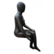 Beeld Zittende vrouw antraciet 50cm Beeld Zittende vrouw antraciet 50cm
