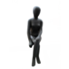 Beeld Zittende vrouw antraciet 50cm Beeld Zittende vrouw antraciet 50cm