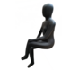 Beeld Zittende vrouw antraciet 50cm Beeld Zittende vrouw antraciet 50cm