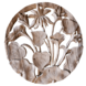 Wandpaneel Holz rund Blumen 40cm Wandpaneel Holz rund Blumen 40cm