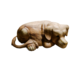Holzstatue Hund liegend 40cm Holzstatue Hund liegend 40cm