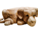 Holzstatue Hund liegend 40cm Holzstatue Hund liegend 40cm