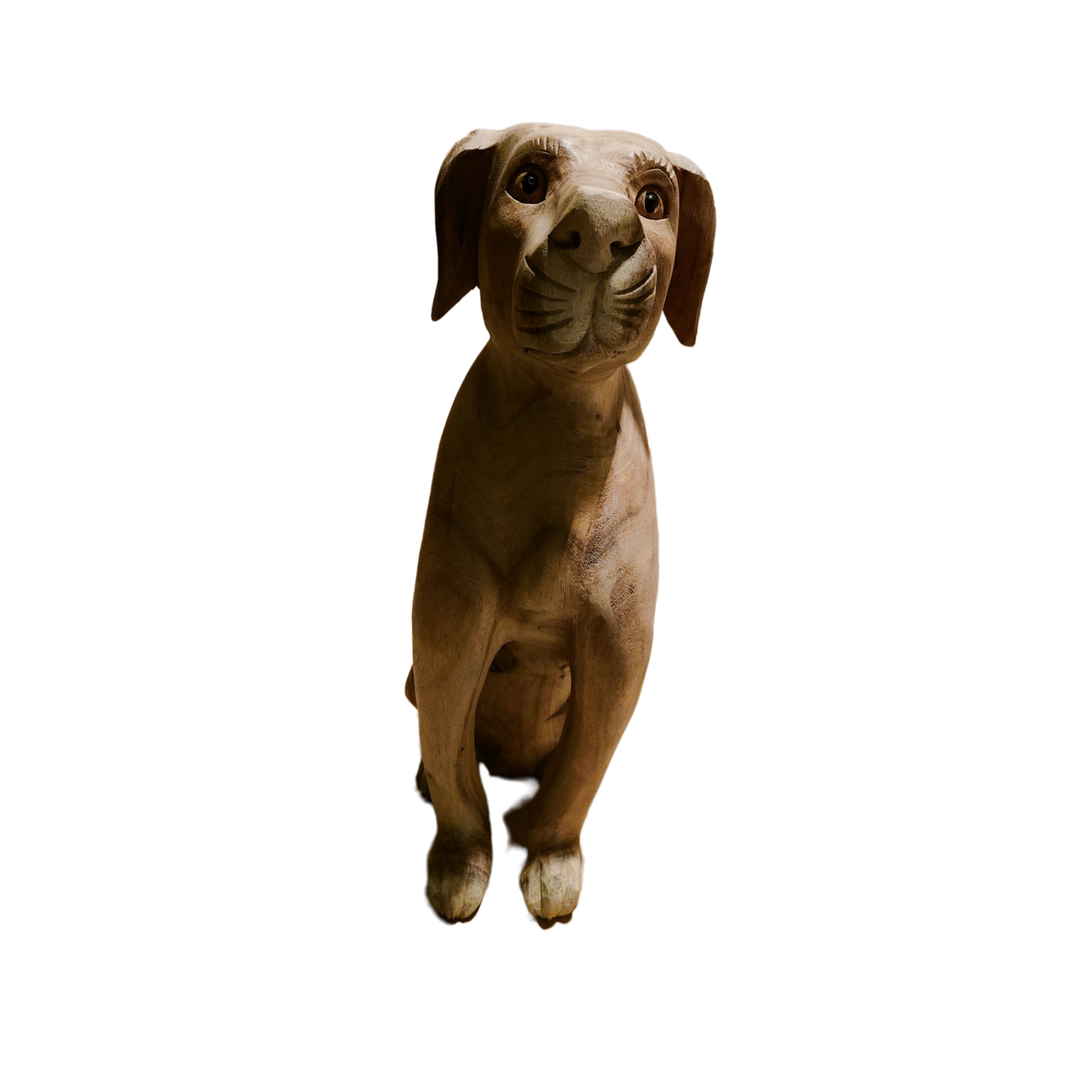 Aanmoediging Pijnstiller smokkel Hond zittend 40cm hout - Eliassen Home & Garden Pleasure