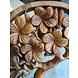 Wandpaneel hout rond dia levensboom met bloemen 30cm Wandpaneel hout rond dia levensboom met bloemen 30cm