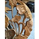 Wandpaneel Holz rund Blumen 30cm Wandpaneel Holz rund Blumen 30cm