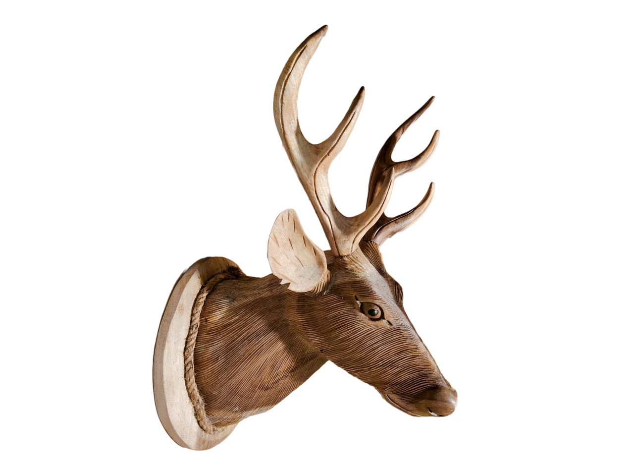 Hertenkop hout voor aan de muur - Eliassen Home & Garden Pleasure