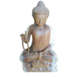 Buddha-Statue aus Holz mit Kette, 80 cm Buddha-Statue aus Holz mit Kette, 80 cm
