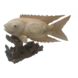 Bild Holzfisch auf Sumpfholz 54cm Bild Holzfisch auf Sumpfholz 54cm