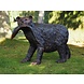 Bronzen grote beer met vis Bronzen grote beer met vis