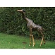 Seitlicher Giraffenkopf aus Bronze Seitlicher Giraffenkopf aus Bronze