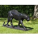 Beeld brons Panter lopend 138cm Beeld brons Panter lopend 138cm