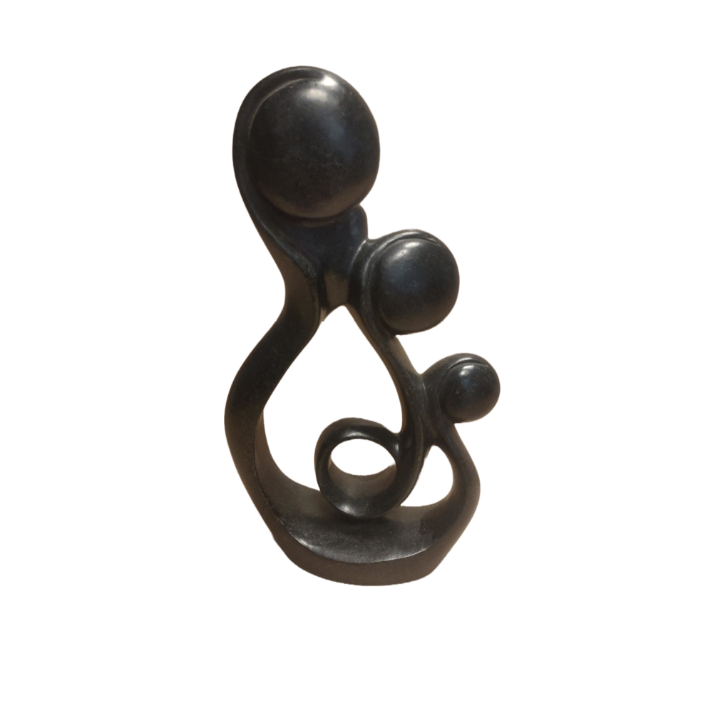 Soapstone sculpture Curly family 3 Eliassen Home & Garden Pleasure