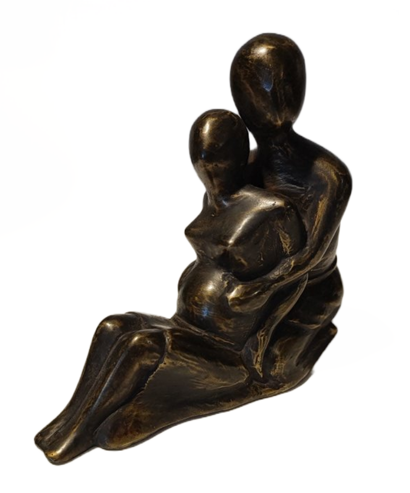 Premedicatie Voorrecht Opa Bronzen beeld man en vrouw zwanger - Eliassen Home & Garden Pleasure