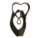 Bronzen dubbel koppel hart Bronzen dubbel koppel hart