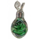Beeld kristalglas Fruit peer groen 14cm Beeld kristalglas Fruit peer groen 14cm