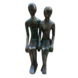 Eliassen Sitzendes Paar Bronzestatue Eliassen Sitzendes Paar Bronzestatue