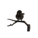 Bronzen beeld mus op tak Bronzen beeld mus op tak