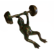Bronzen fitness kikker Bronzen fitness kikker