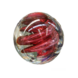 Bol glazen spiraal rood 8cm Bol glazen spiraal rood 8cm