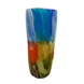 Glazen vaas vele kleuren 38cm. Glazen vaas vele kleuren 38cm.