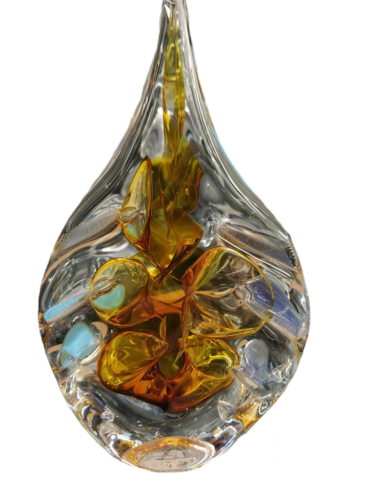 Attent Nuchter Editie Kristalglazen Druppel goud bewerkte randen 12cm - Eliassen - Eliassen Home  & Garden Pleasure