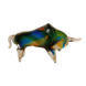 Stier bont gekleurd Stier bont gekleurd