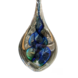 Druppel glas groen/blauw 12cm Druppel glas groen/blauw 12cm