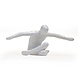Flying man wit hoogglans Flying man wit hoogglans